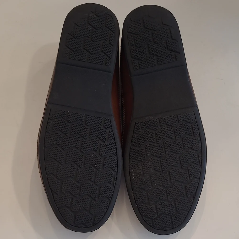 Dockers Basket Woven Leather Slip-On Classic Slide in Embossed Penny Loafer